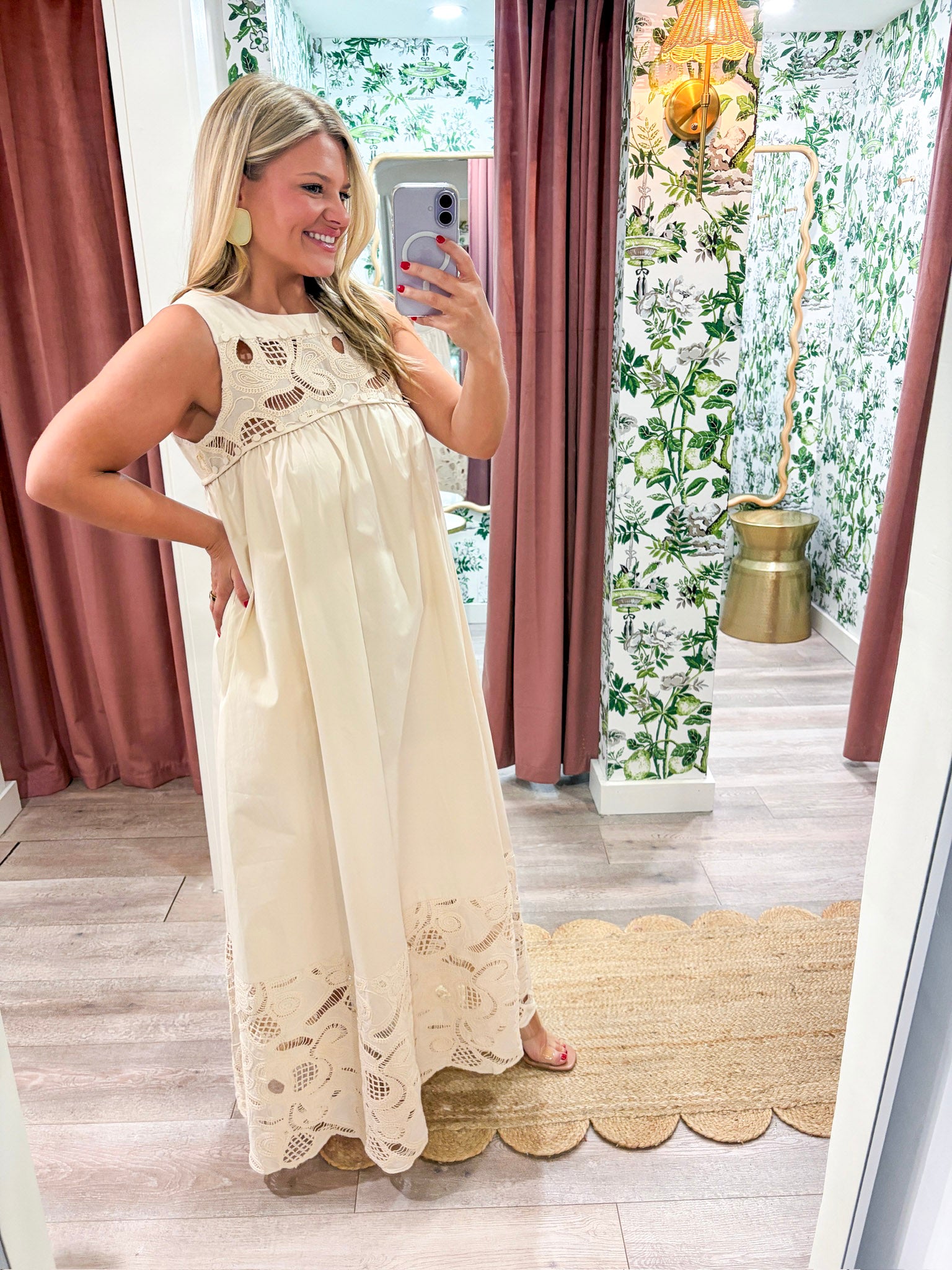 Desert Breeze Lace Maxi Dress