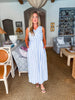 Oceanside Bliss Striped Midi Dress