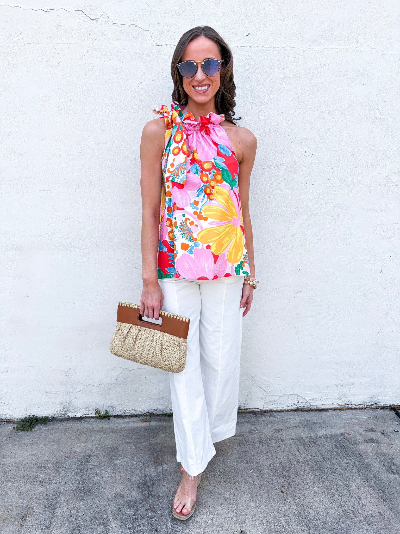 Gardenscape Ruffle Top