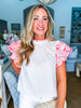 La Viva Embroidered Top-Off White
