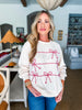 Peppermint Twist Bow Sweatshirt