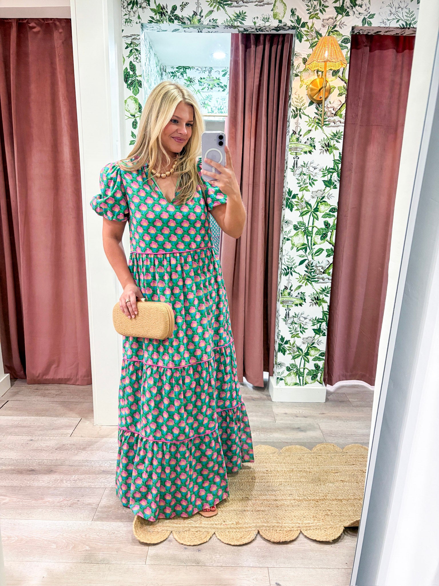 Gercy Abstract Maxi Dress