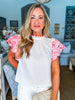 La Viva Embroidered Top-Off White