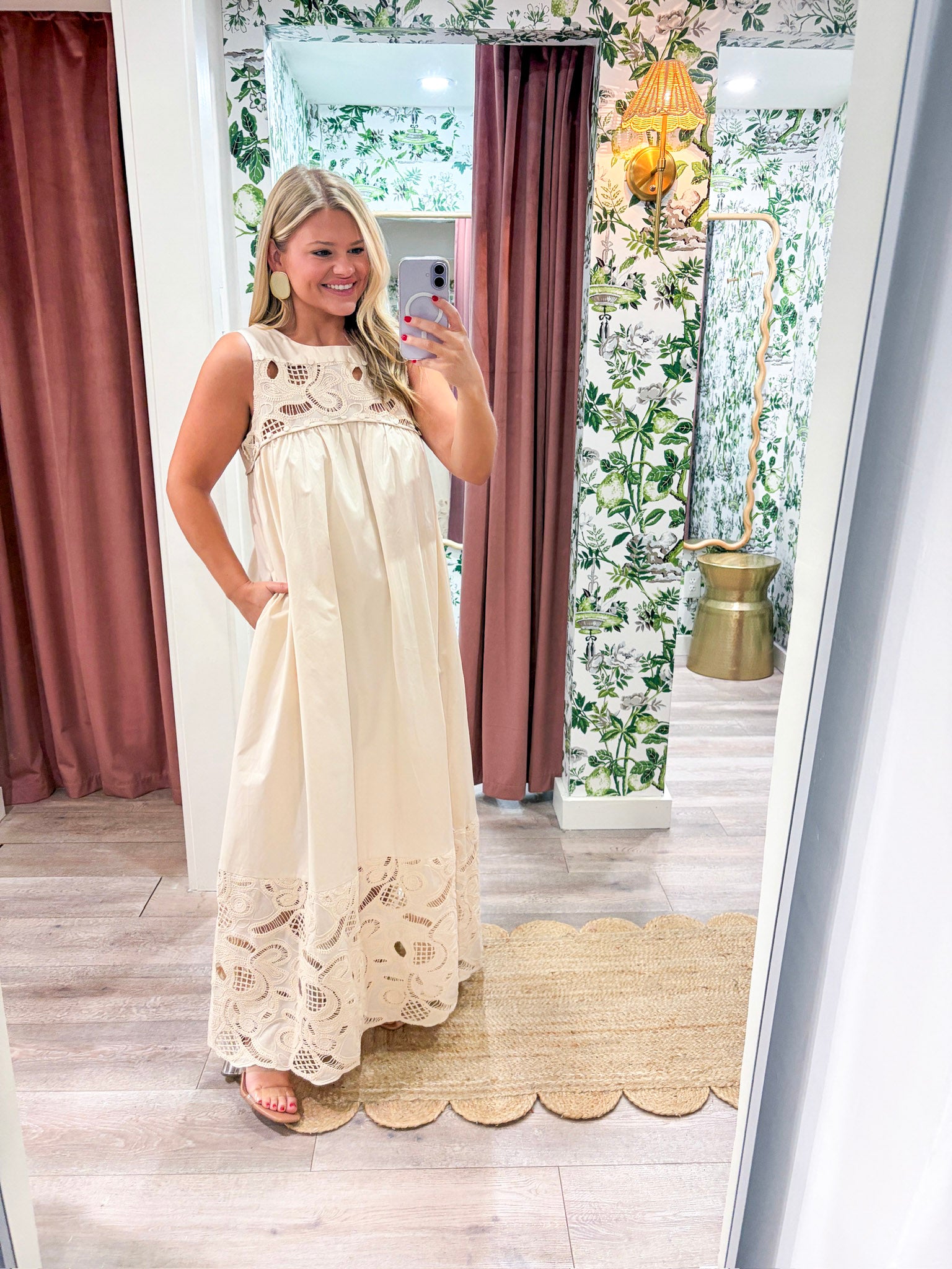 Desert Breeze Lace Maxi Dress