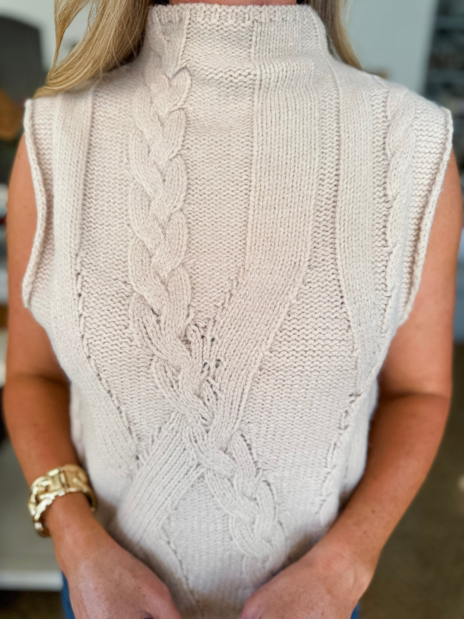 Cult Classic Mock Neck Sweater-Oatmeal