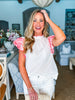 La Viva Embroidered Top-Off White