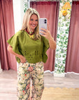 Georgina Eyelet Embroidered Top