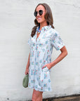 Hazel Floral Shift Mini Dress