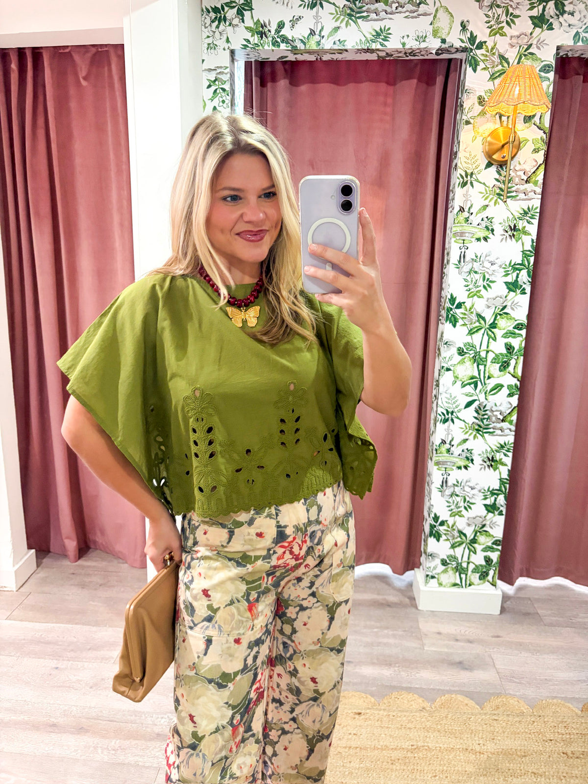 Georgina Eyelet Embroidered Top