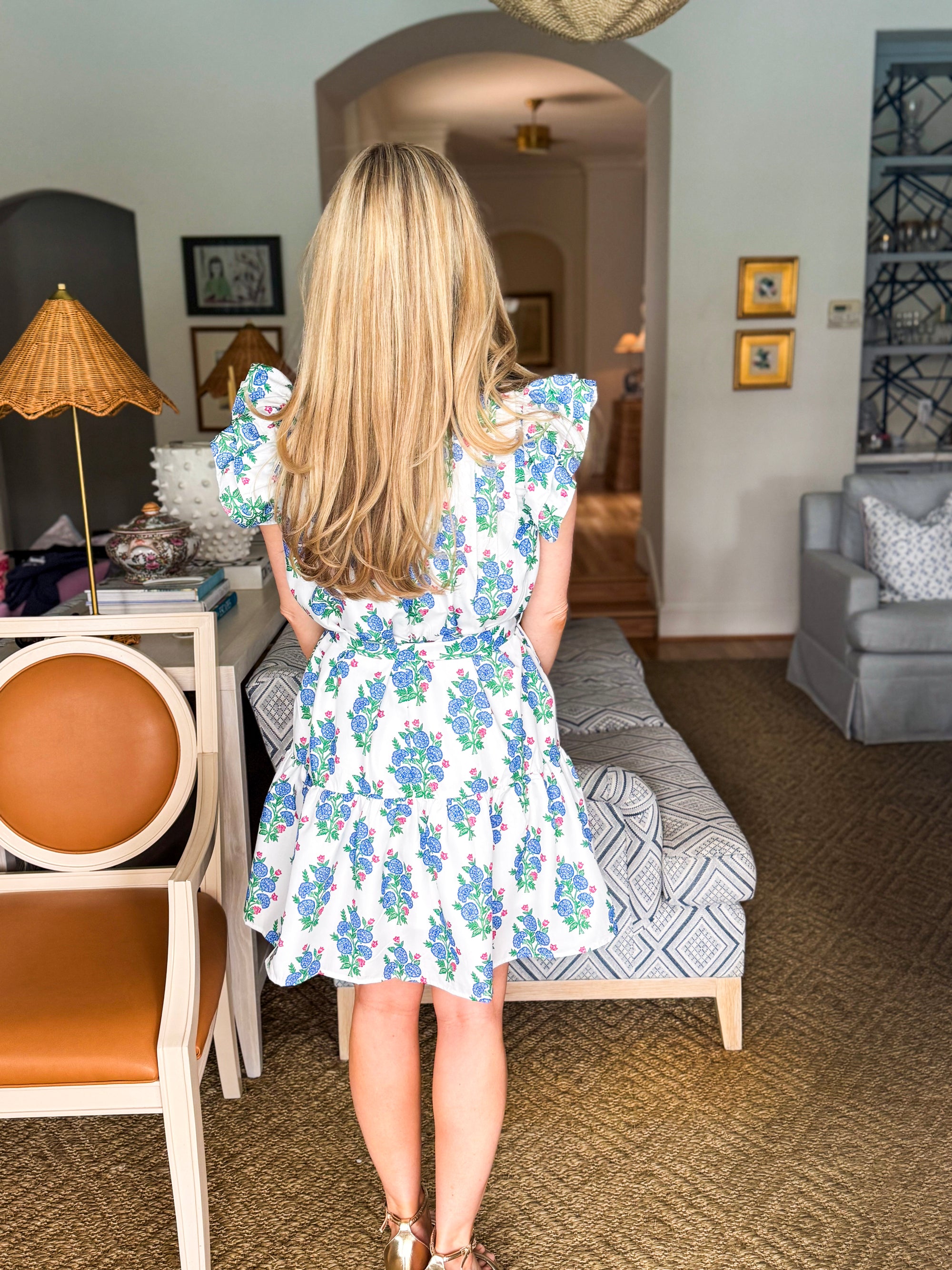 Tuscany Charm Floral Mini Dress