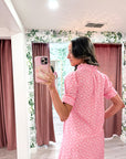 Bright Side Midi Dress-Blush