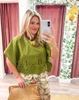 Georgina Eyelet Embroidered Top