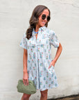 Hazel Floral Shift Mini Dress