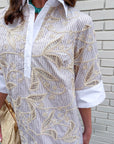 Floral Horizon Shirt Dress