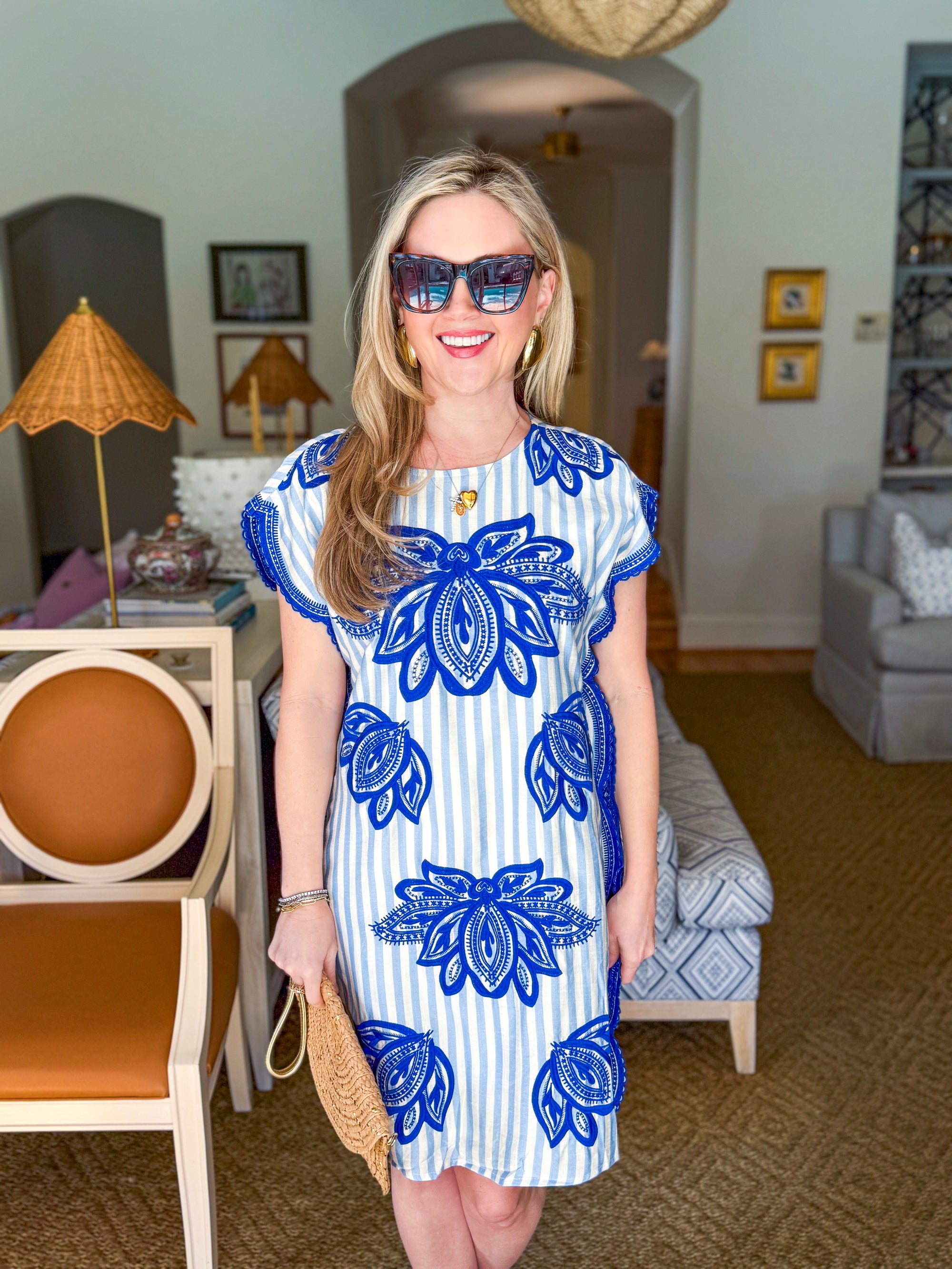 Coastal Details Embroidered Dress