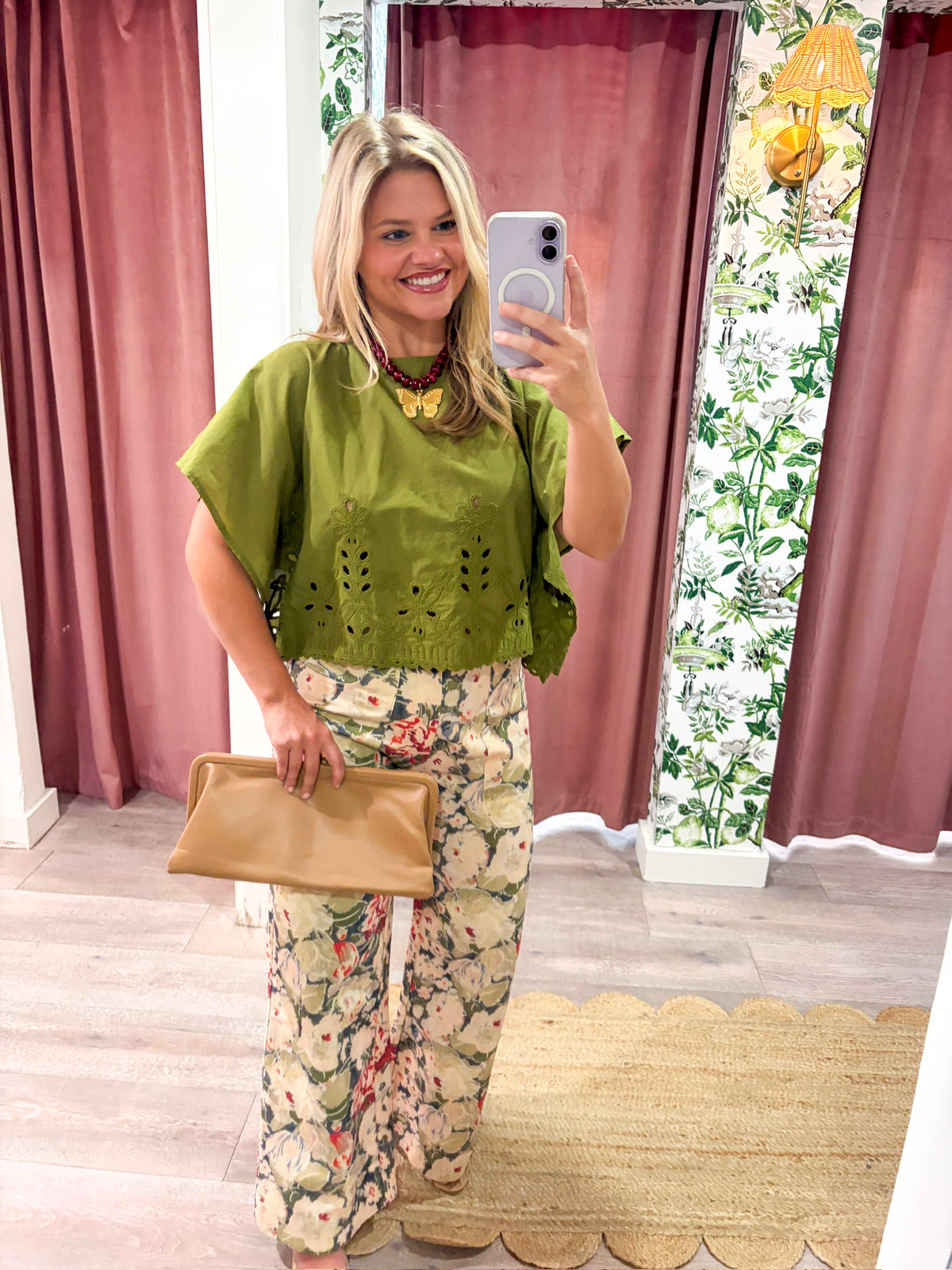 Georgina Eyelet Embroidered Top