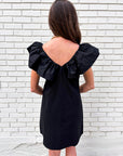Flirt Alert Mini Dress- Black