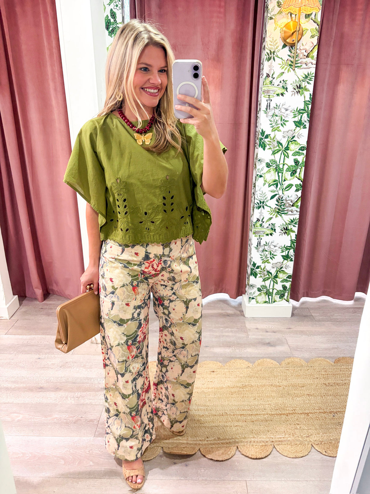 Georgina Eyelet Embroidered Top