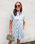 Hazel Floral Shift Mini Dress
