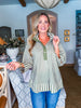 Right Way Striped Top-Olive
