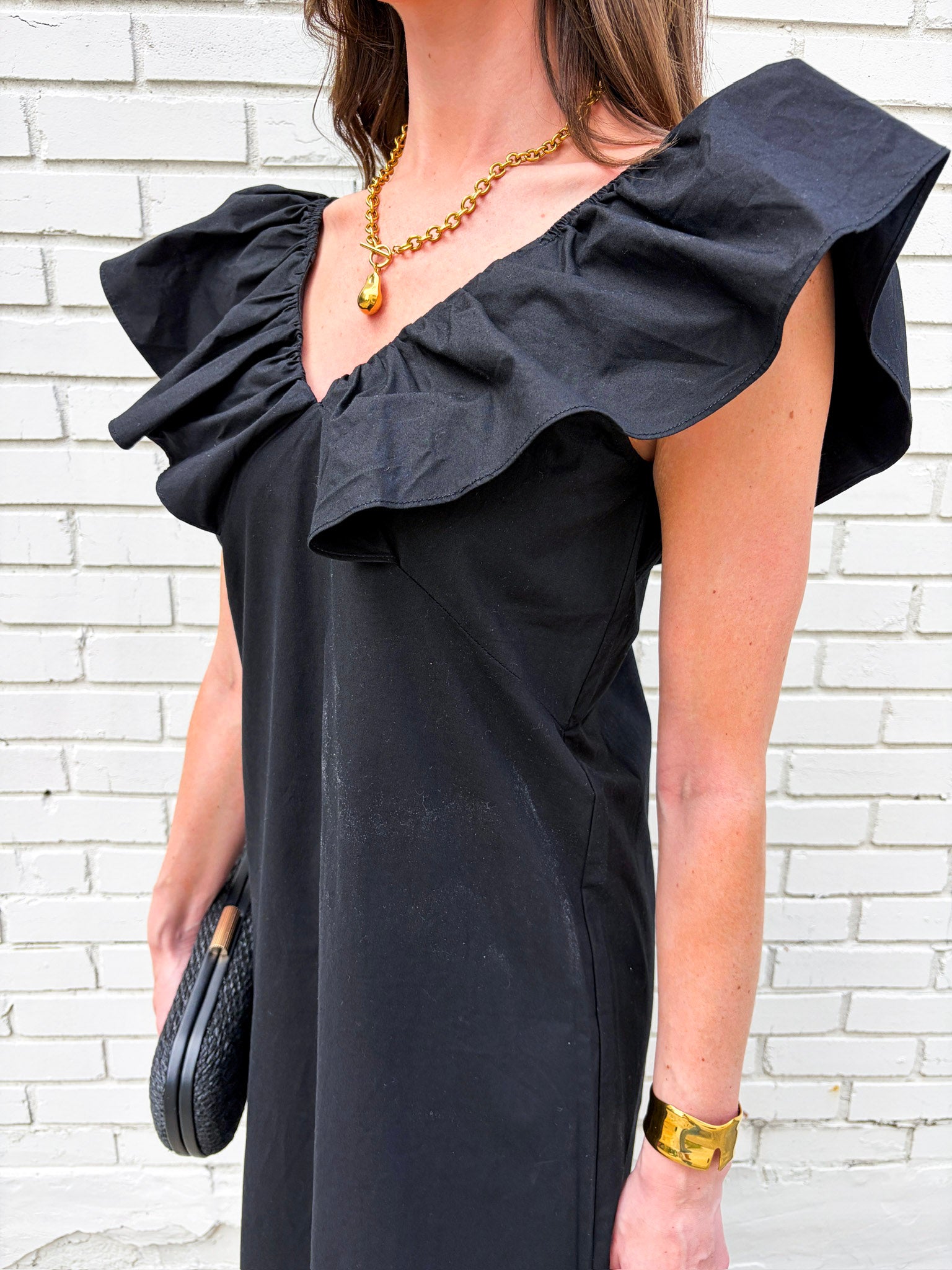 Flirt Alert Mini Dress- Black