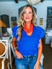 Meet Up Knit Top-Blue