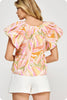 Tropical Day Poplin Top