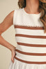 Feeling Social Midi Dress- Brown