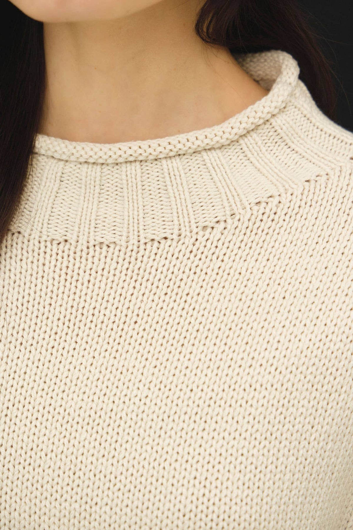 Downtown Girl Sweater-Natural