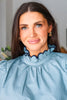 Bohemian Dreams Embroidered Top-Dark Sage