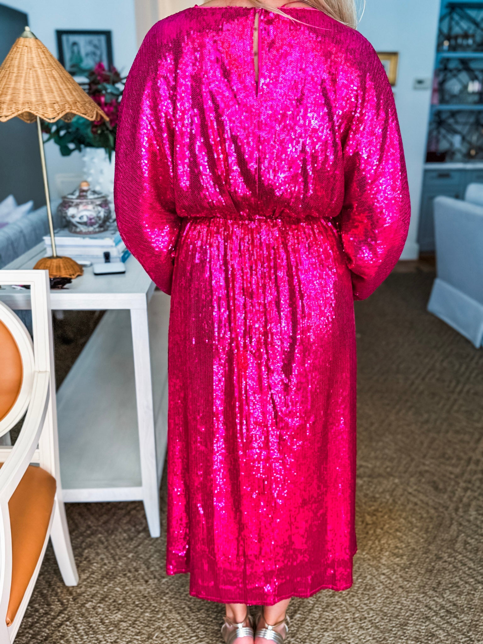 Hit The Floor Sequin Midi Dress