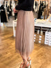 Adorn Me Pearl Midi Skirt- Mocha