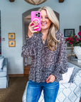 Firefly Glow Ruffled Top