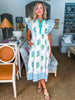 Coastal Brunch Floral Midi Dress
