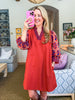 Autumn Frills Mini Dress