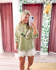Lakeside Duck Sweater-Sage