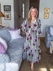 Wine & Whimsy Midi Dress
