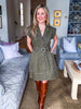 Chic Style Mini Dress-Olive