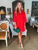 In the Details Dress-Red