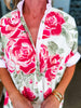 Flower Pop Oversized Top-Pink