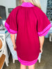 Mykonos Meetup Mini Dress-Burgundy