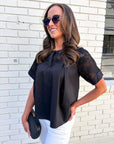 Soft Serenity Top-Black