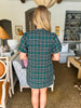 The Present Plaid Dress- Green