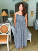 Summer Sundays Gingham Dress-Black/White