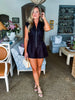 Darling Gaze Romper-Black