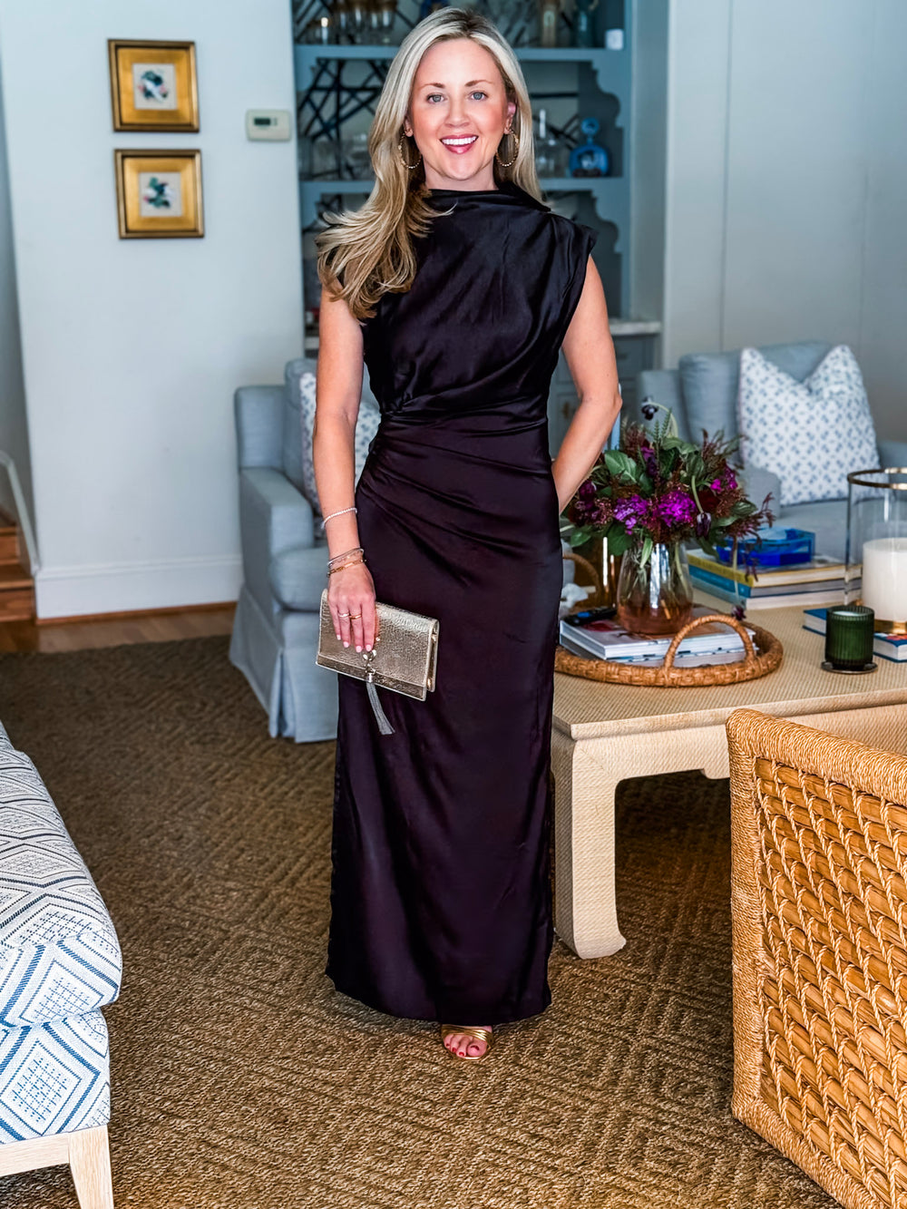 Turning Heads Maxi Dress- Black