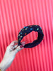Gemmie Knotted Headband-Black