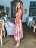 Botanical Empire Midi Dress