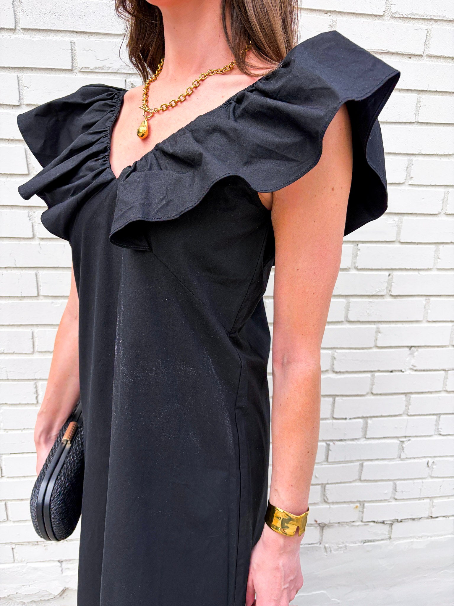 Flirt Alert Mini Dress- Black