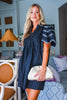 Countryside Mornings Mini Dress-Black